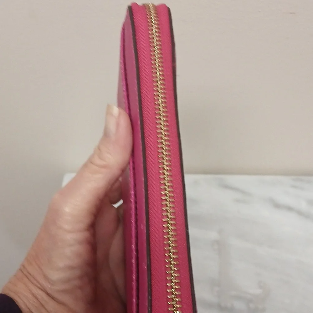 KATE SPADE LONG FUSHIA/PINK/ROSE COLORED WALLET FOR REHAB